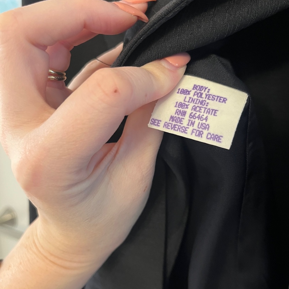 NWT Darren Z Black Women’s Pant Suit Set, jacket AND Pants, size 12 - Picture 9 of 12